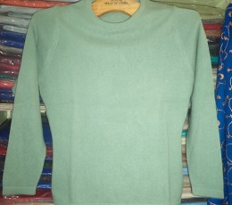 High Quality Pashmina Ladies Sweater in Round Neck Design