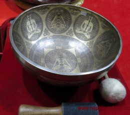 7 Metal Special Carving Kundalini Art Singing Bowl