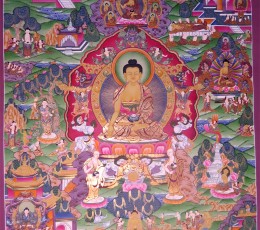 Buddha Life Story Thangka